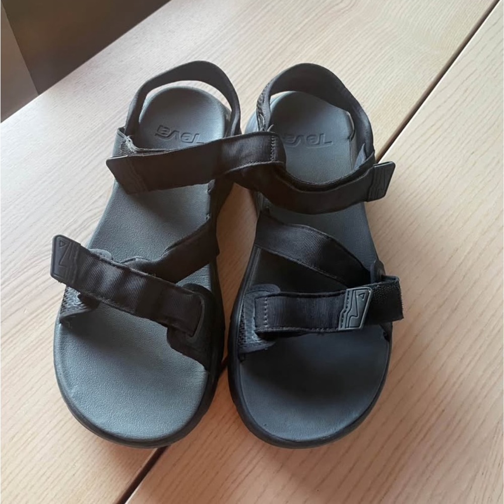 Teva Men’s Black Adjustable Sandals, men’s size 10 sandals Teva black sandals